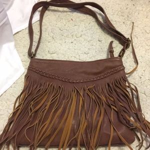 Brown Purse with Fringe